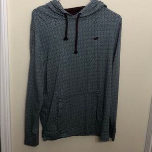 Hollister Men’s Blue&Red&White Pullover/Hoodie